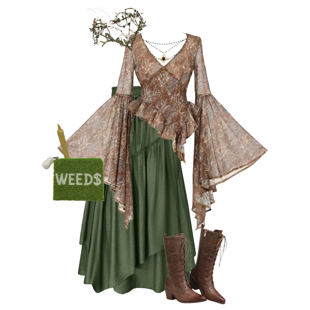 Harvest goddess weed witch halloween costume